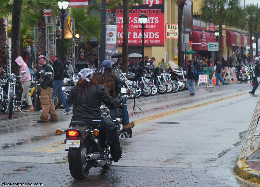 Riding a Motorcycle on a Blue Day