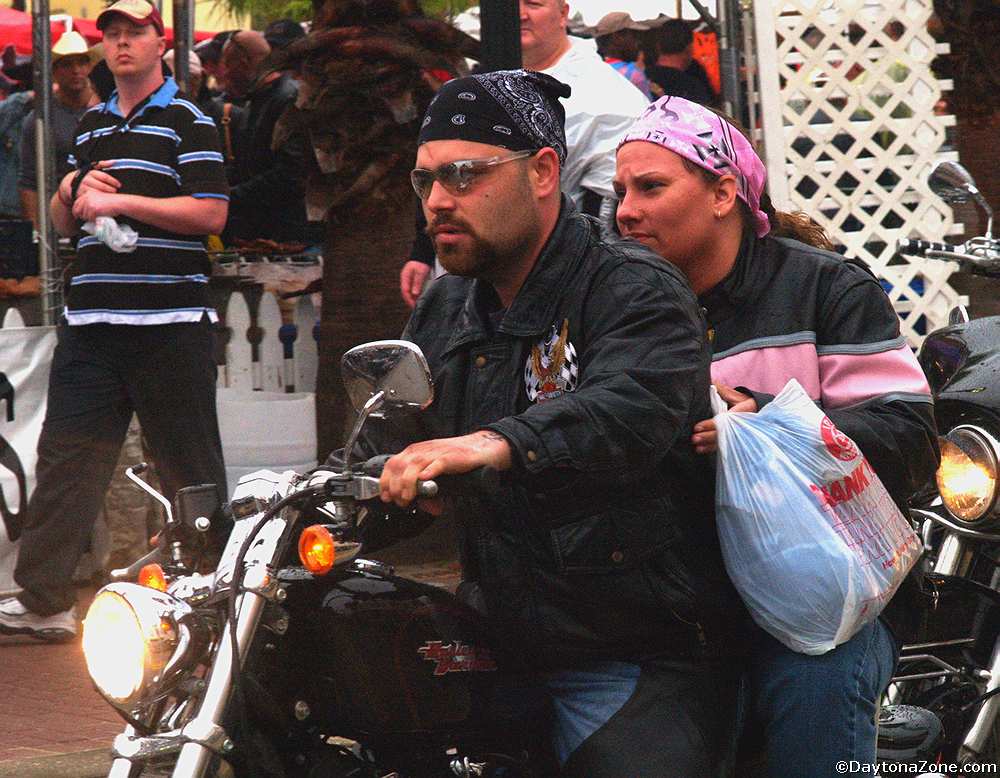 Bikers Riding in Determined