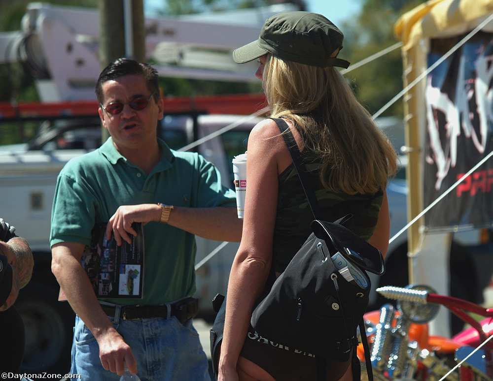 Woman and Man Talking