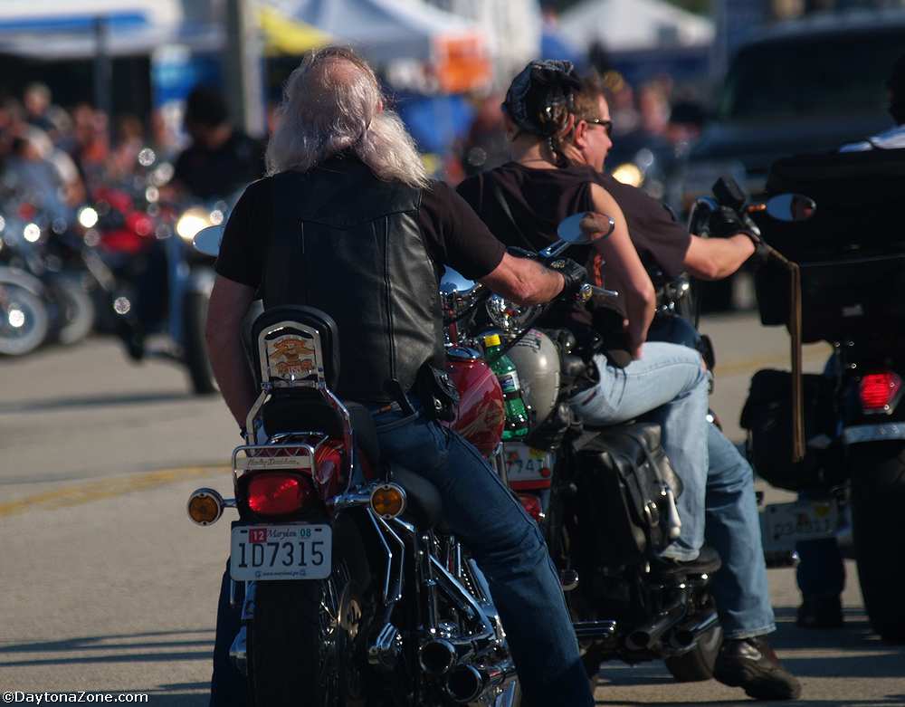 Bikers Ride Away