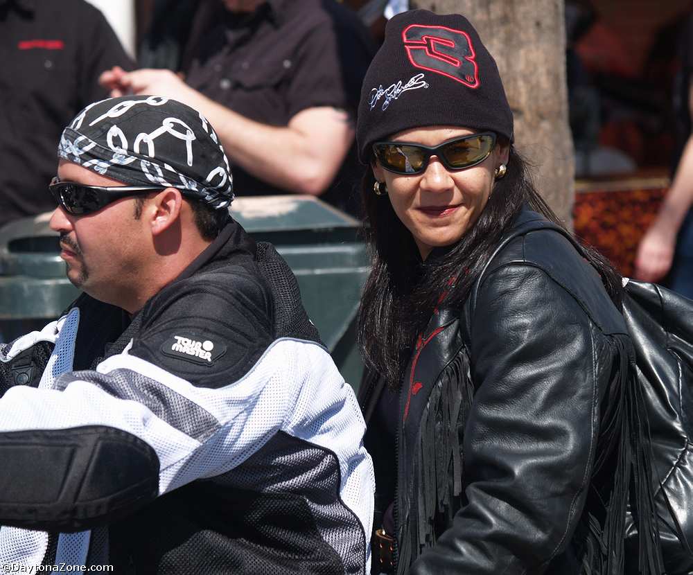 Two Dark Clothed Bikers