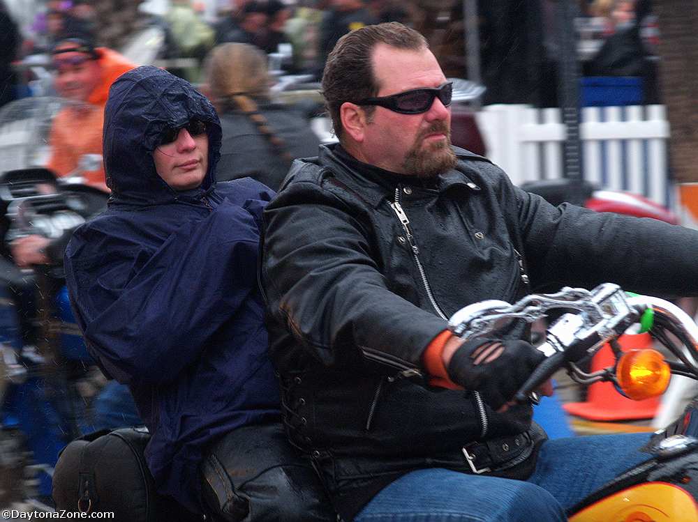 Bikers in the Rain